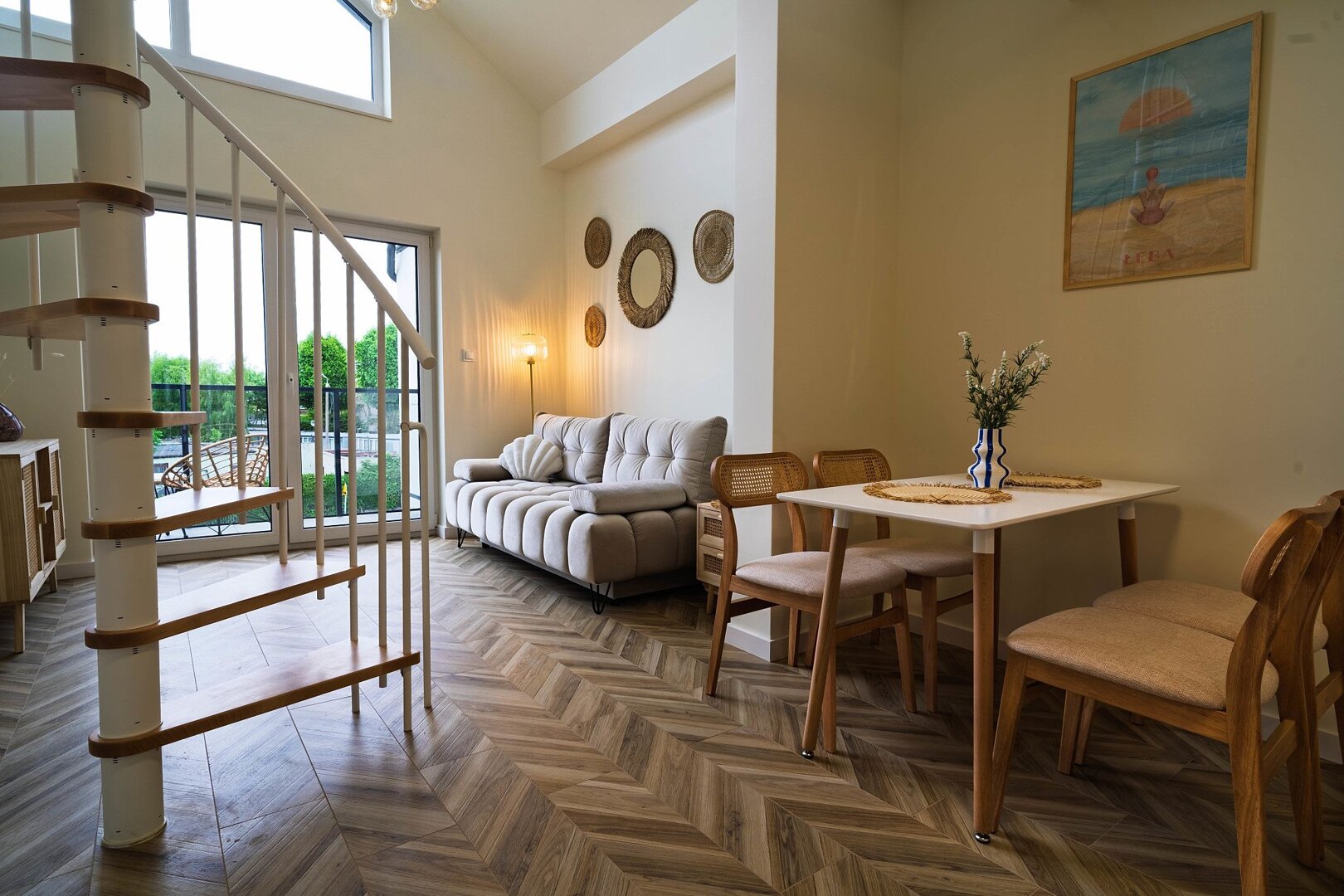 Apartament Soft Shell z antresolą w West Łeba Morze Apartamentów 